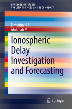 Couverture de l’ouvrage Ionospheric Delay Investigation and Forecasting