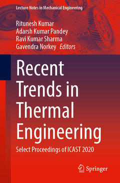 Cover of the book Recent Trends in Thermal Engineering