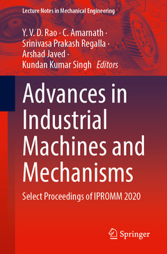 Couverture de l’ouvrage Advances in Industrial Machines and Mechanisms