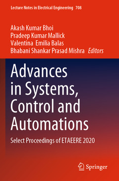 Couverture de l’ouvrage Advances in Systems, Control and Automations
