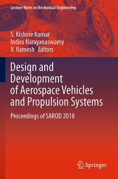 Couverture de l’ouvrage Design and Development of Aerospace Vehicles and Propulsion Systems 