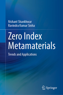 Couverture de l’ouvrage Zero Index Metamaterials
