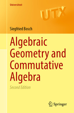 Couverture de l’ouvrage Algebraic Geometry and Commutative Algebra