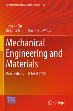 Couverture de l’ouvrage Mechanical Engineering and Materials