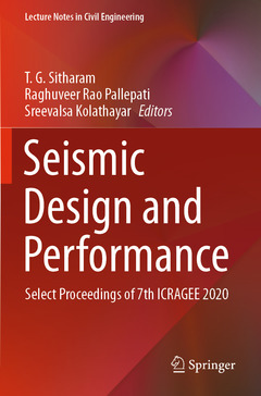 Couverture de l’ouvrage Seismic Design and Performance