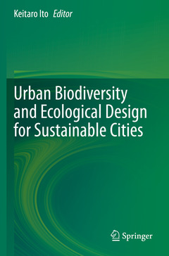 Couverture de l’ouvrage Urban Biodiversity and Ecological Design for Sustainable Cities