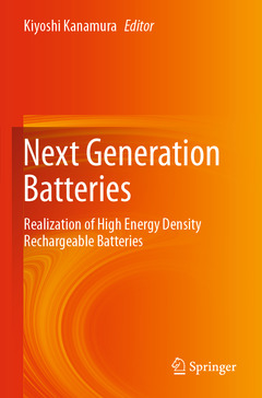 Couverture de l’ouvrage Next Generation Batteries