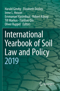 Couverture de l’ouvrage  International Yearbook of Soil Law and Policy 2019