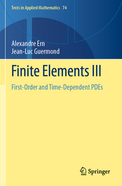 Couverture de l’ouvrage Finite Elements III