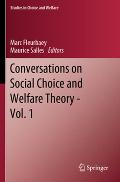 Couverture de l’ouvrage Conversations on Social Choice and Welfare Theory - Vol. 1