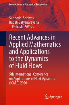 Couverture de l’ouvrage Recent Advances in Applied Mathematics and Applications to the Dynamics of Fluid Flows