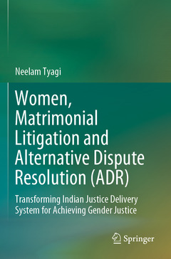 Couverture de l’ouvrage Women, Matrimonial Litigation and Alternative Dispute Resolution (ADR)