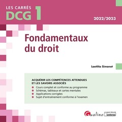 Cover of the book DCG 1 - Fondamentaux du droit