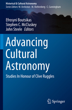 Couverture de l’ouvrage Advancing Cultural Astronomy