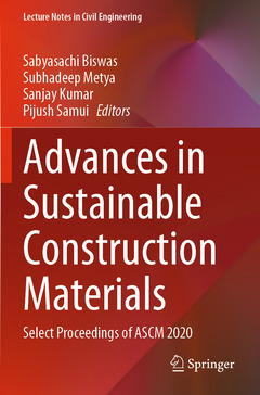 Couverture de l’ouvrage Advances in Sustainable Construction Materials