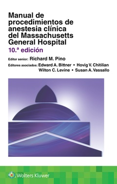 Couverture de l’ouvrage Manual de procedimientos de anestesia clínica del Massachusetts General Hospital