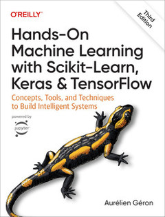 Cover of the book Hands-On Machine Learning with Scikit-Learn, Keras, and TensorFlow