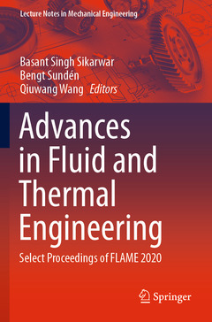 Couverture de l’ouvrage Advances in Fluid and Thermal Engineering