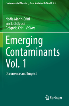 Couverture de l’ouvrage Emerging Contaminants Vol. 1