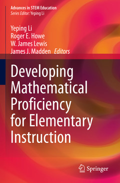 Couverture de l’ouvrage Developing Mathematical Proficiency for Elementary Instruction