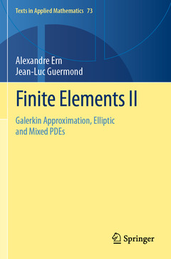 Couverture de l’ouvrage Finite Elements II