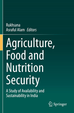 Couverture de l’ouvrage Agriculture, Food and Nutrition Security