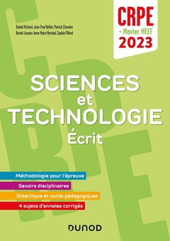 Couverture de l’ouvrage Concours Professeur des écoles - Sciences et technologie - Ecrit - CRPE 2023 - Master MEEF