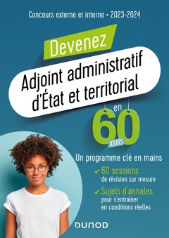 Cover of the book Devenez Adjoint administratif d'État et territorial en 60 jours