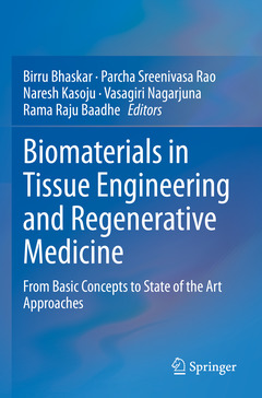 Couverture de l’ouvrage Biomaterials in Tissue Engineering and Regenerative Medicine