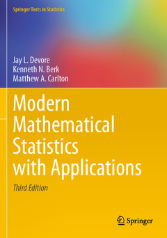 Couverture de l’ouvrage Modern Mathematical Statistics with Applications