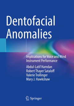 Couverture de l’ouvrage Dentofacial Anomalies