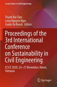 Cover of the book Proceedings of the 3rd International Conference on Sustainability in Civil Engineering