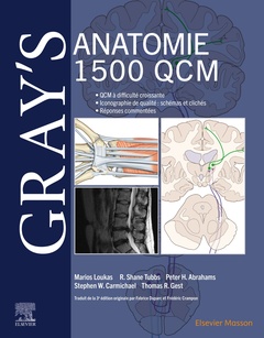 Couverture de l’ouvrage Gray's Anatomie - 1 500 QCM