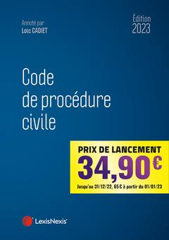 Cover of the book Code de procédure civile 2023