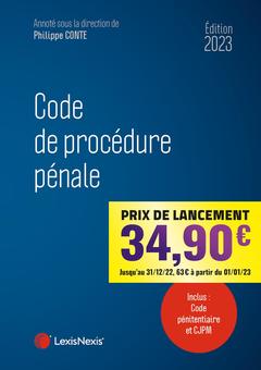 Cover of the book Code de procédure pénale 2023