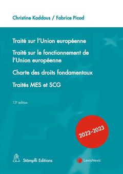 Cover of the book traite sur l union europeenne