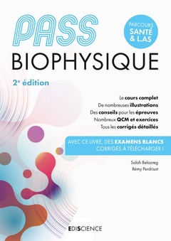 Couverture de l’ouvrage PASS Biophysique - Manuel - 2e éd.