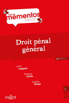 Cover of the book Droit pénal général. 24e éd.