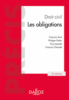 Couverture de l’ouvrage Droit civil Les obligations. 13e éd.