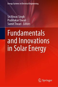 Couverture de l’ouvrage Fundamentals and Innovations in Solar Energy