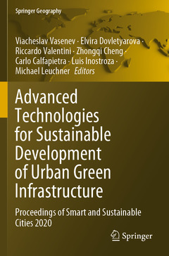 Couverture de l’ouvrage Advanced Technologies for Sustainable Development of Urban Green Infrastructure