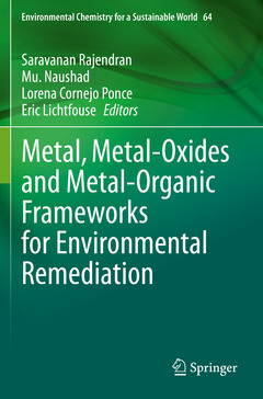 Couverture de l’ouvrage Metal, Metal-Oxides and Metal-Organic Frameworks for Environmental Remediation
