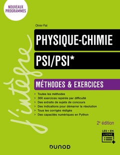 Couverture de l’ouvrage Physique-Chimie Méthodes et exercices PSI/PSI* - 2e éd.
