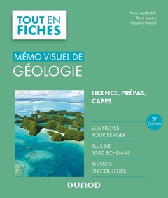 Couverture de l’ouvrage Mémo visuel de géologie - 3e éd.