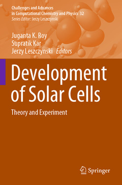 Couverture de l’ouvrage Development of Solar Cells