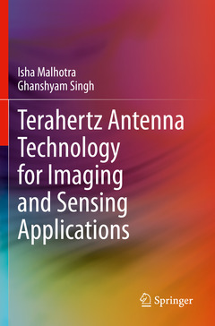 Couverture de l’ouvrage Terahertz Antenna Technology for Imaging and Sensing Applications