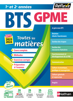 Cover of the book BTS Gestion de la PME - (Toutes les matières - Réflexe N°10) - 2022
