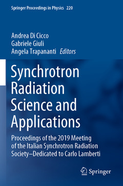Couverture de l’ouvrage Synchrotron Radiation Science and Applications