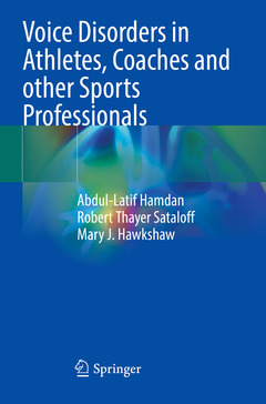 Couverture de l’ouvrage Voice Disorders in Athletes, Coaches and other Sports Professionals