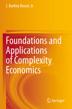 Couverture de l’ouvrage Foundations and Applications of Complexity Economics